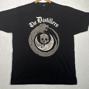 The Distillers band limited concert released short sleeve Black T-shirt‎ Men XL